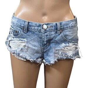 One Teaspoon Trash Whores Jean Shorts 25